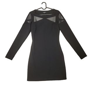 DENIS GAGNON for ODASI Nooprene Leather Mini Long Sleeve Dress